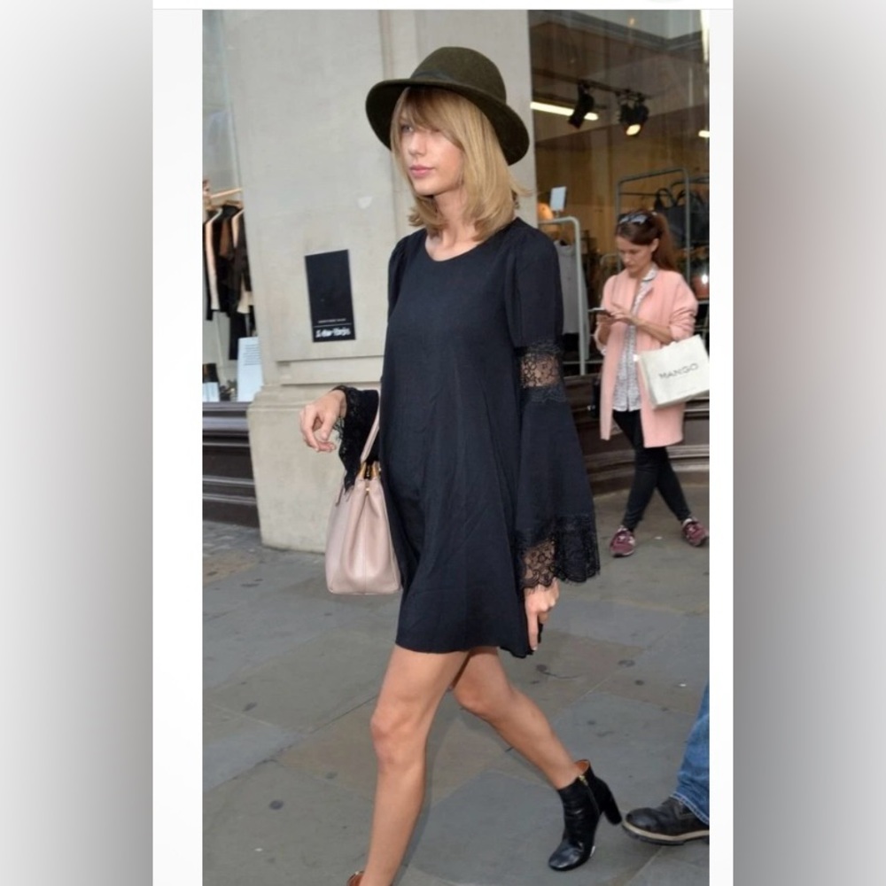 NWT For Love and Lemons Festival Dress Black Size M - Picture 12 of 12
